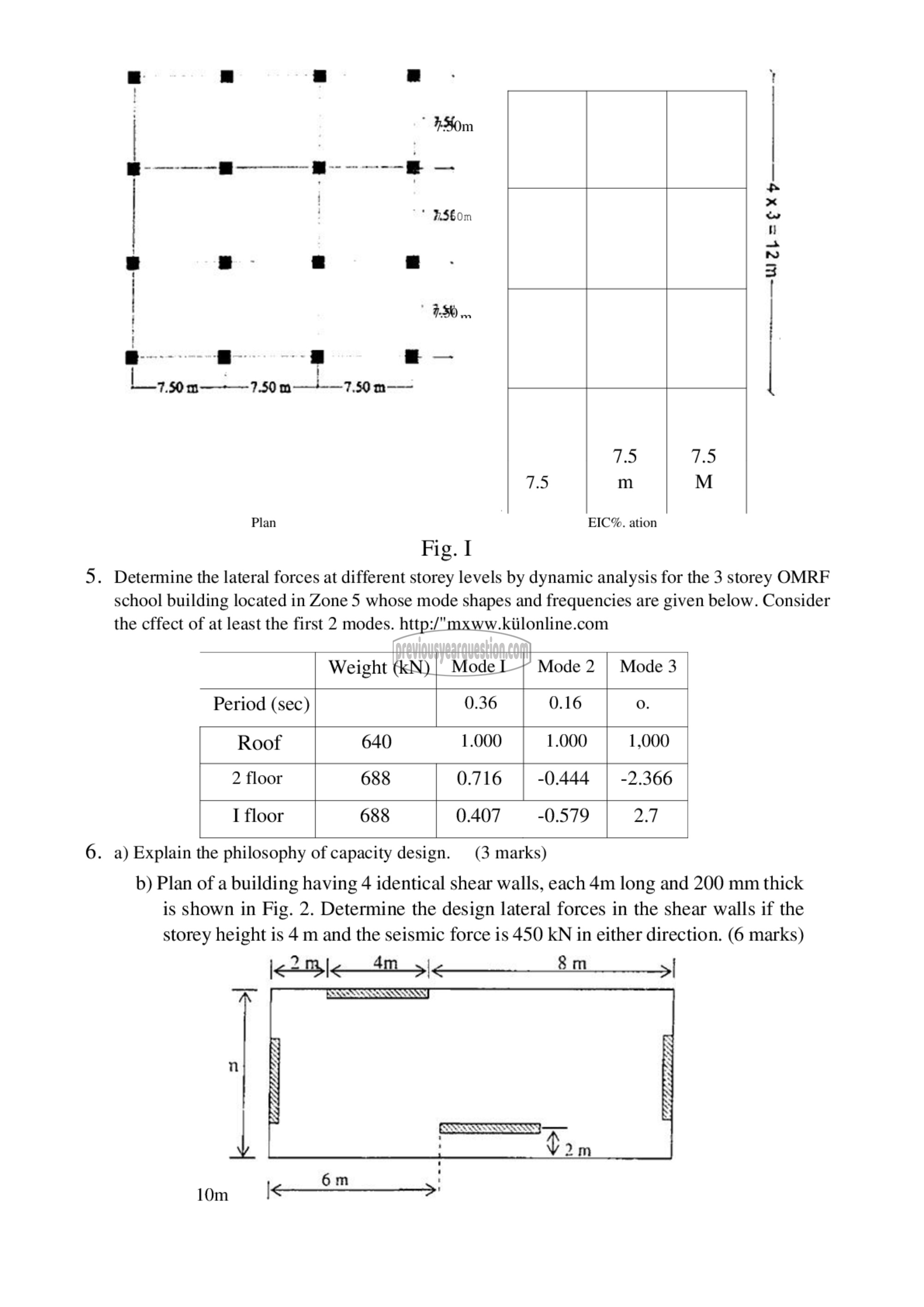 Question Paper - Analysis and Design of Earthquake Resistant Structures-2