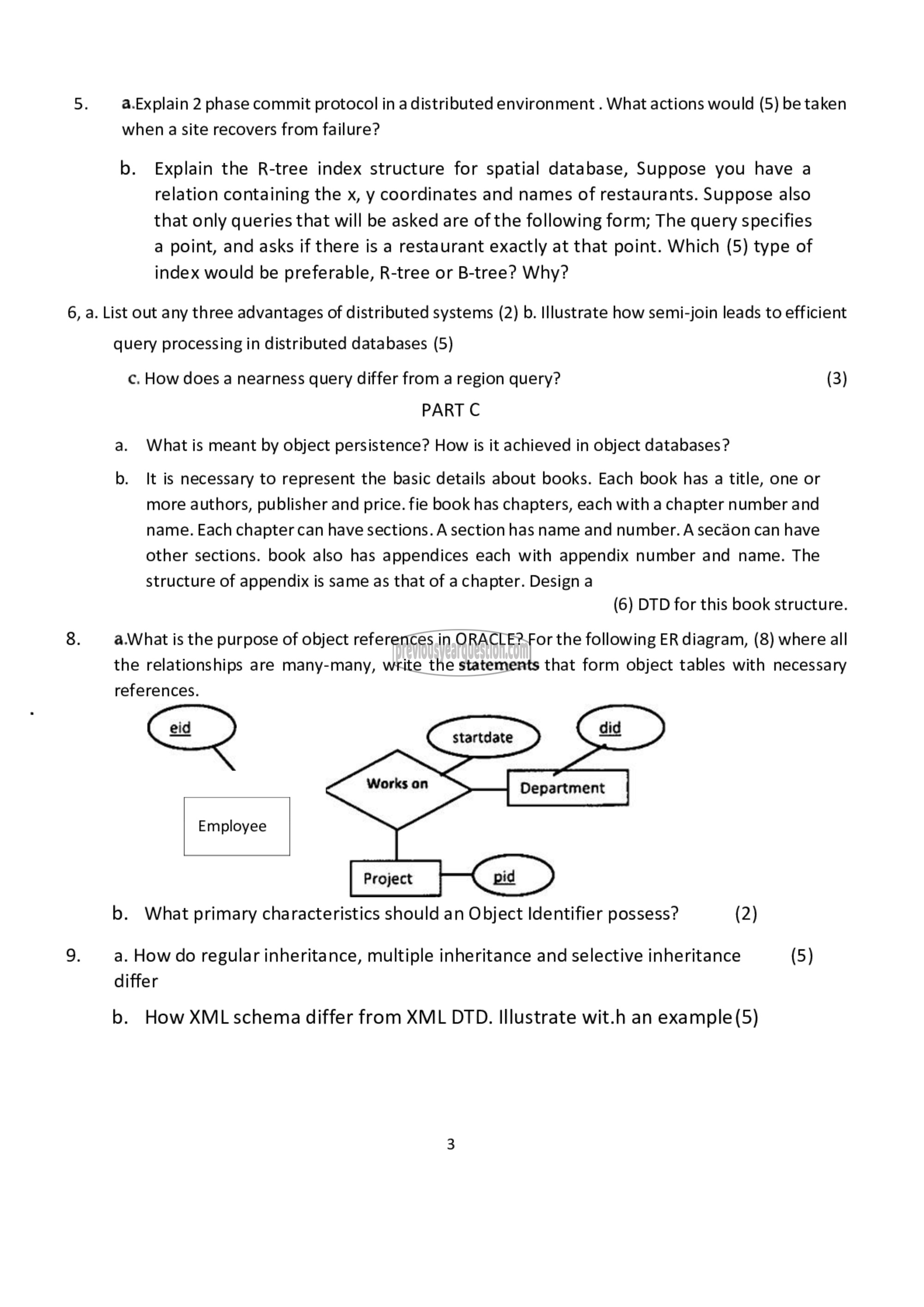 Question Paper - Topics in Database Technology-3