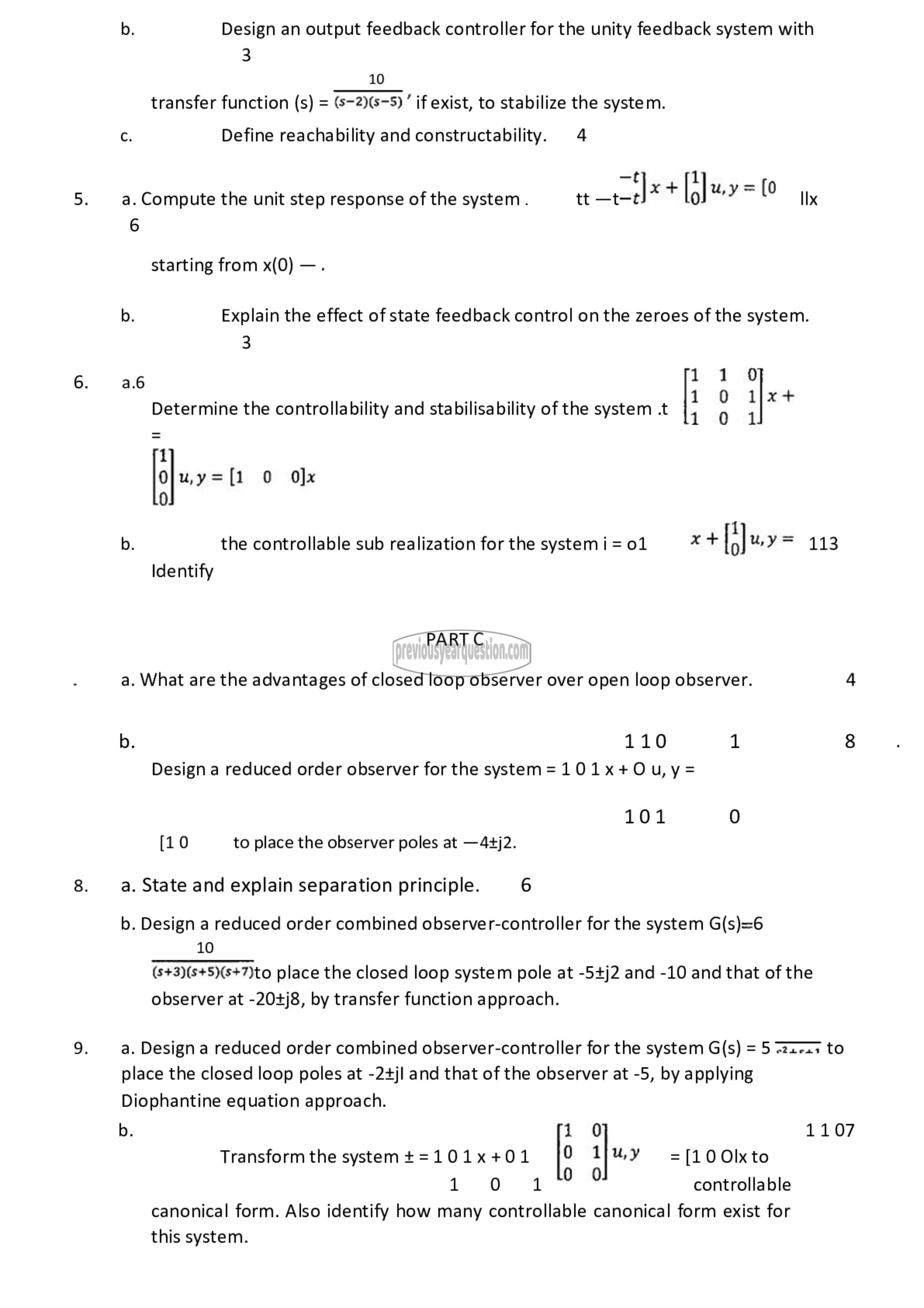 Question Paper - Dynamics of Linear Systems-2