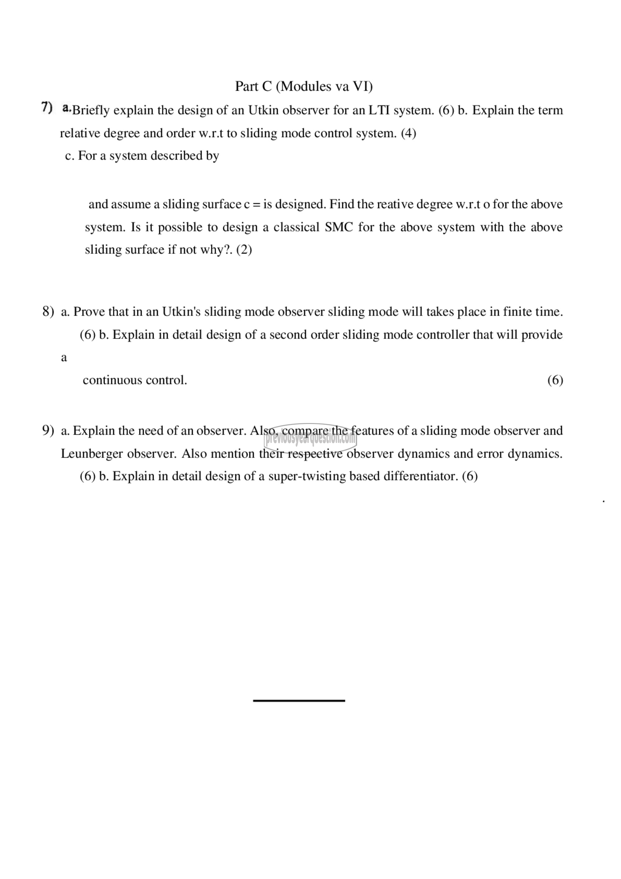 Question Paper - Sliding Mode Control-3