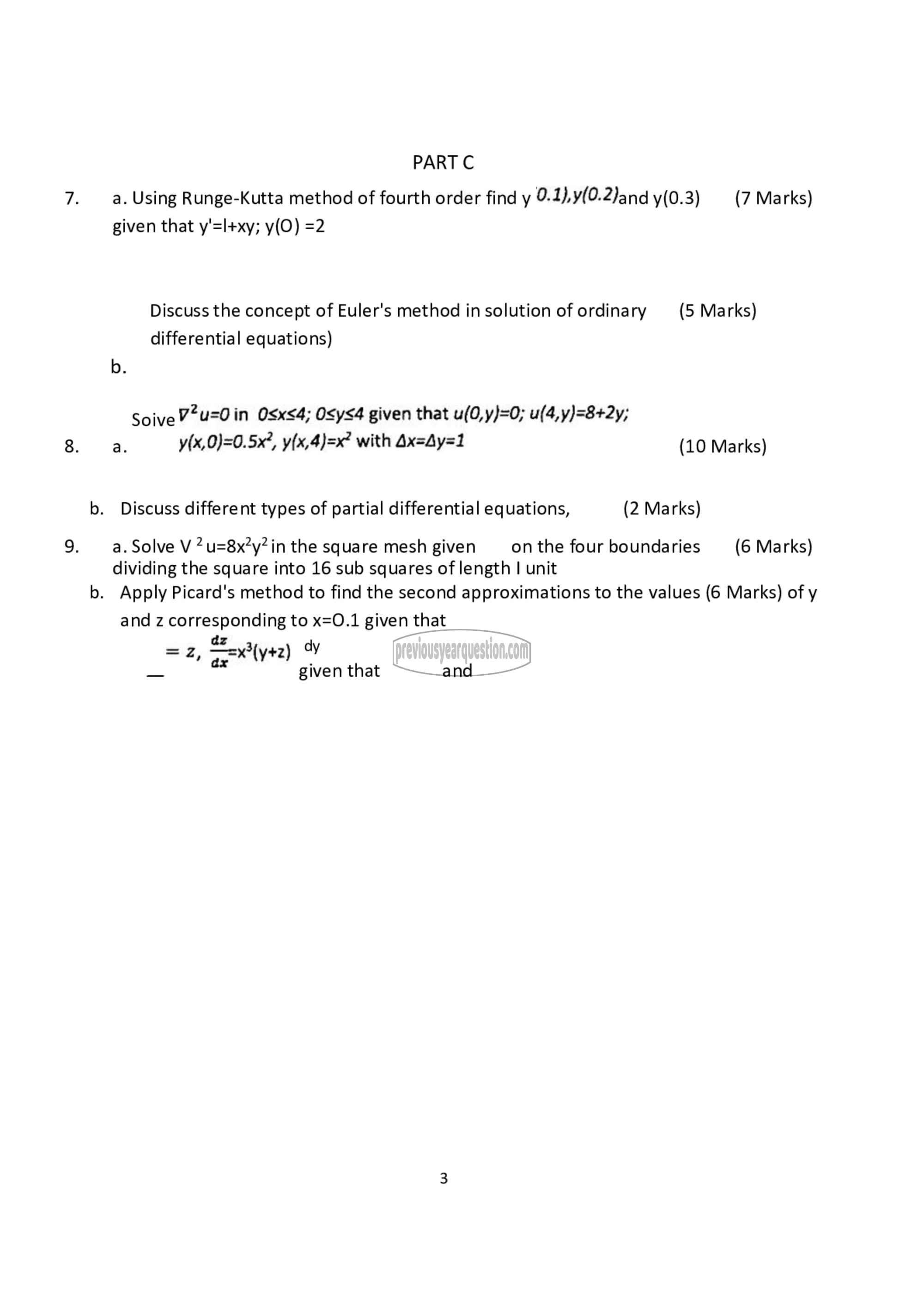 Question Paper - Advanced Numerical Methods-3
