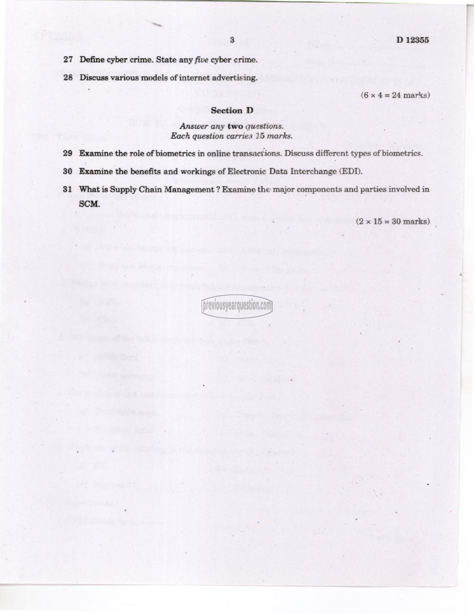 Question Paper - Human Resource Management-3