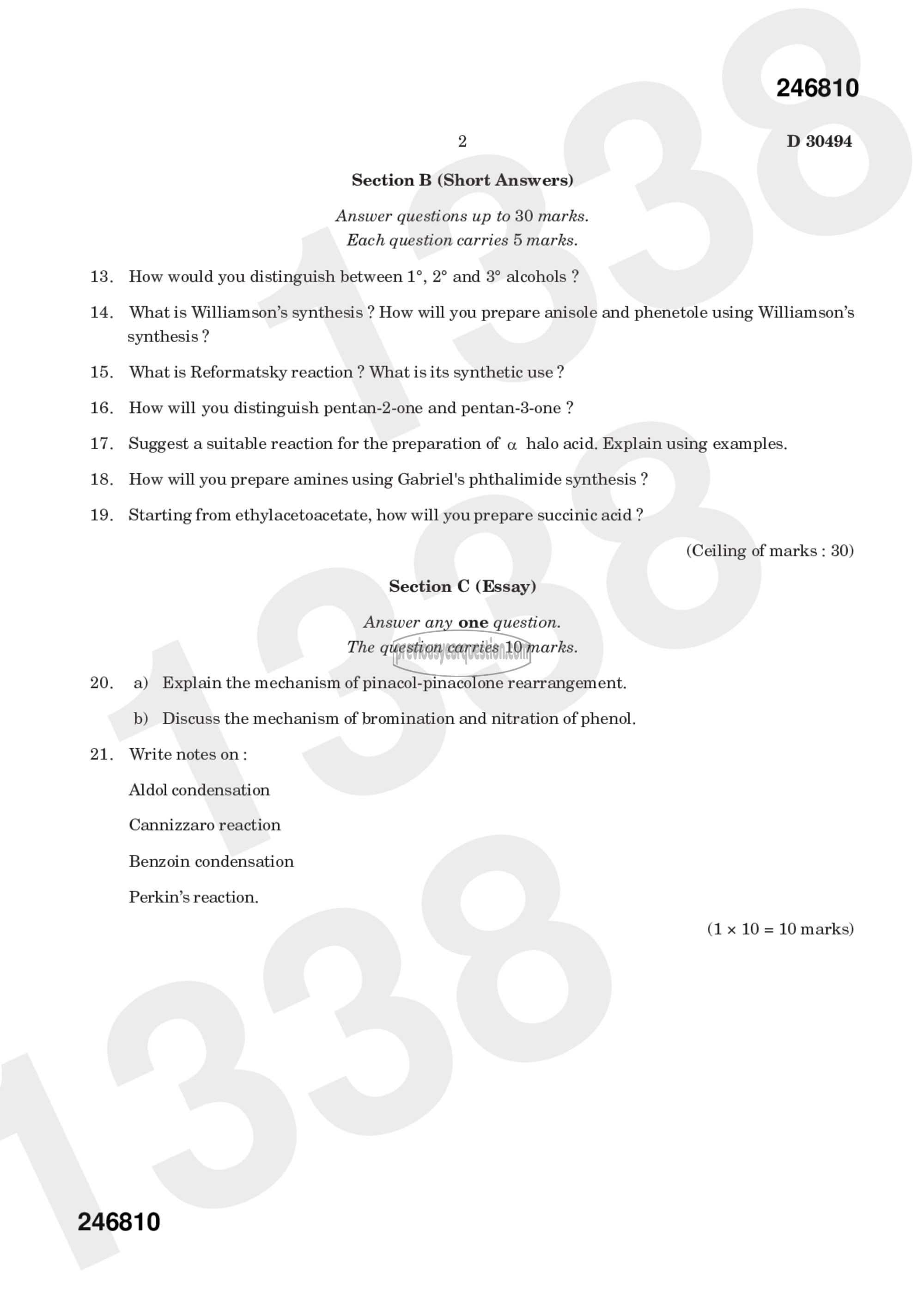 Question Paper - Organic Chemistry-II-2