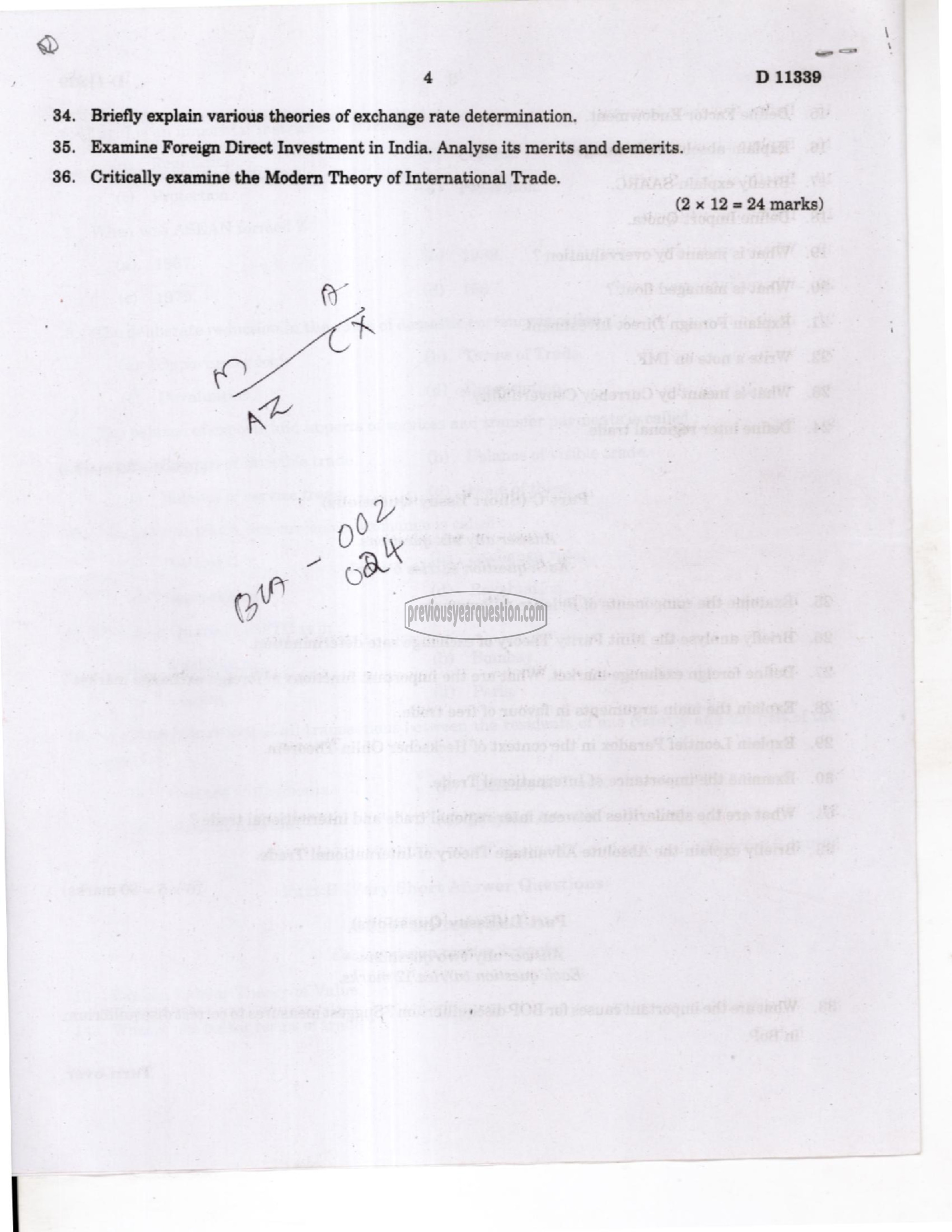 Question Paper - Mathematical Economics-4