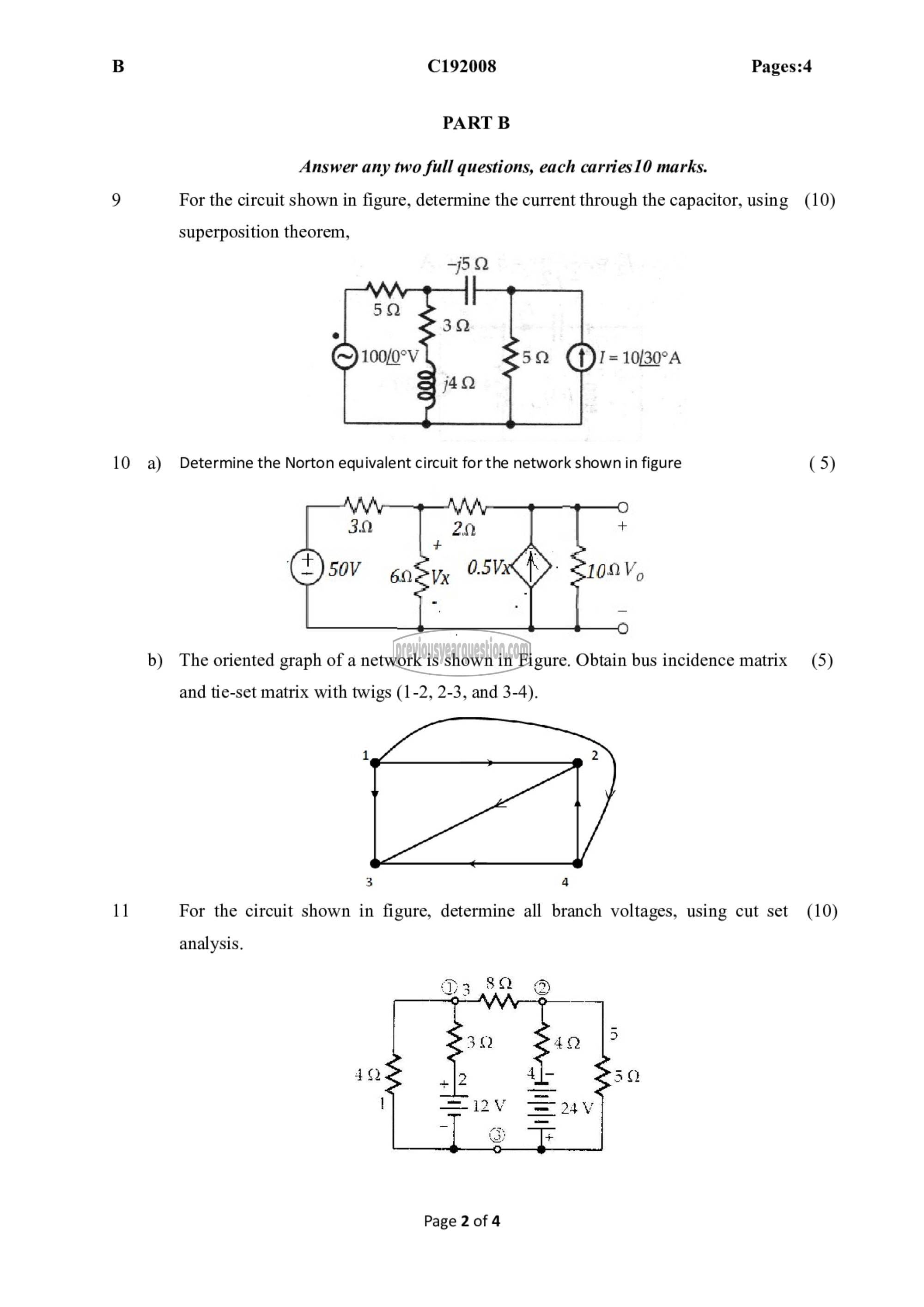 Question Paper - Circuits and, Networks-2