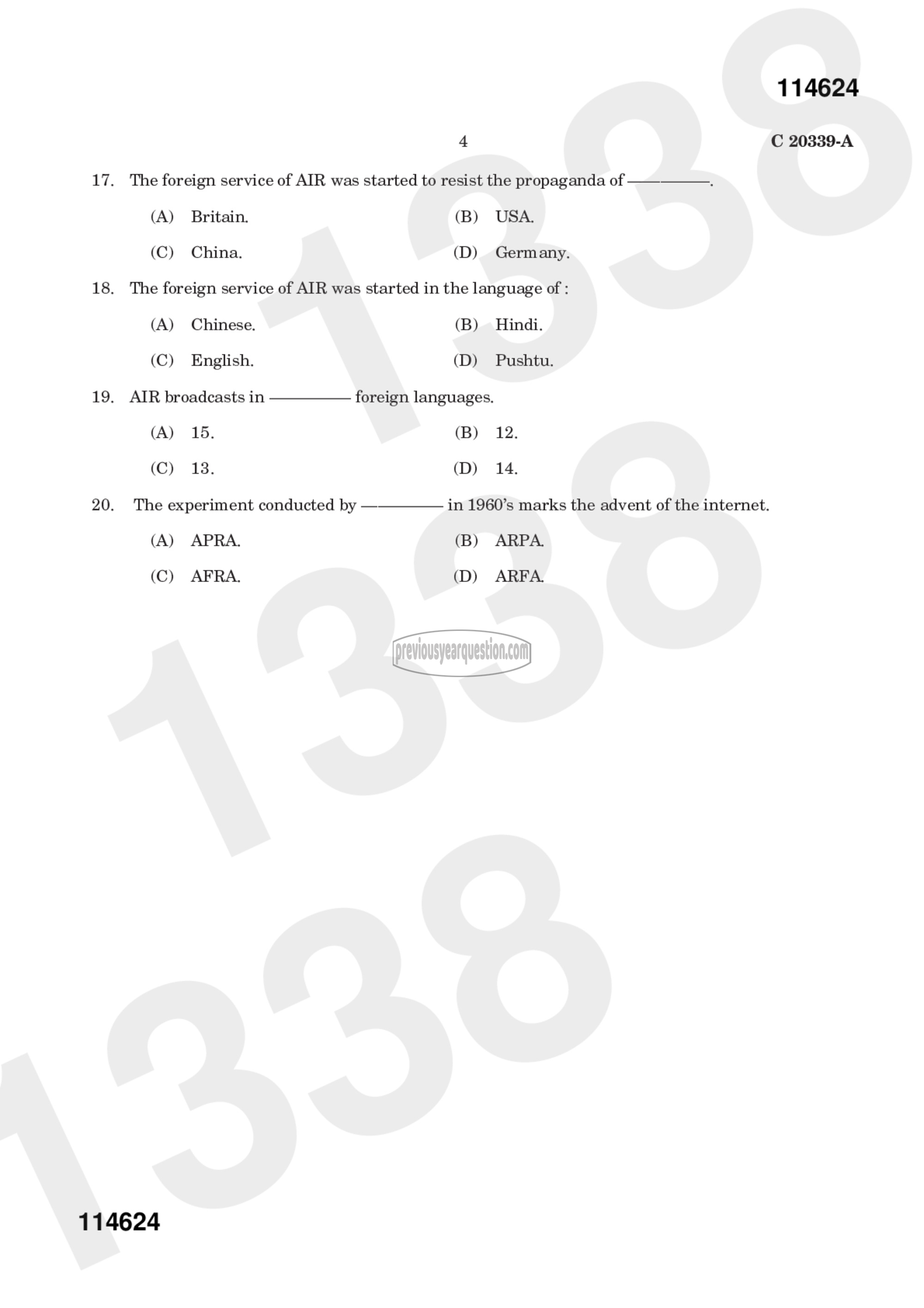 Question Paper - Writing for the Media-7