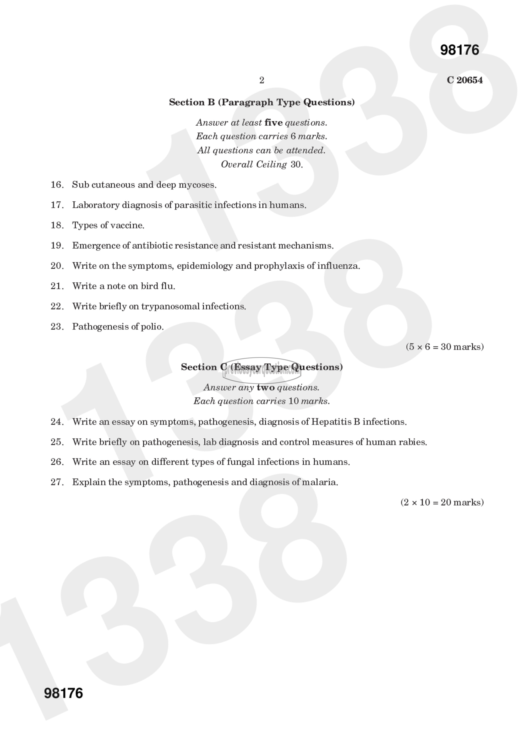 Question Paper - Medical Microbiology-II-2