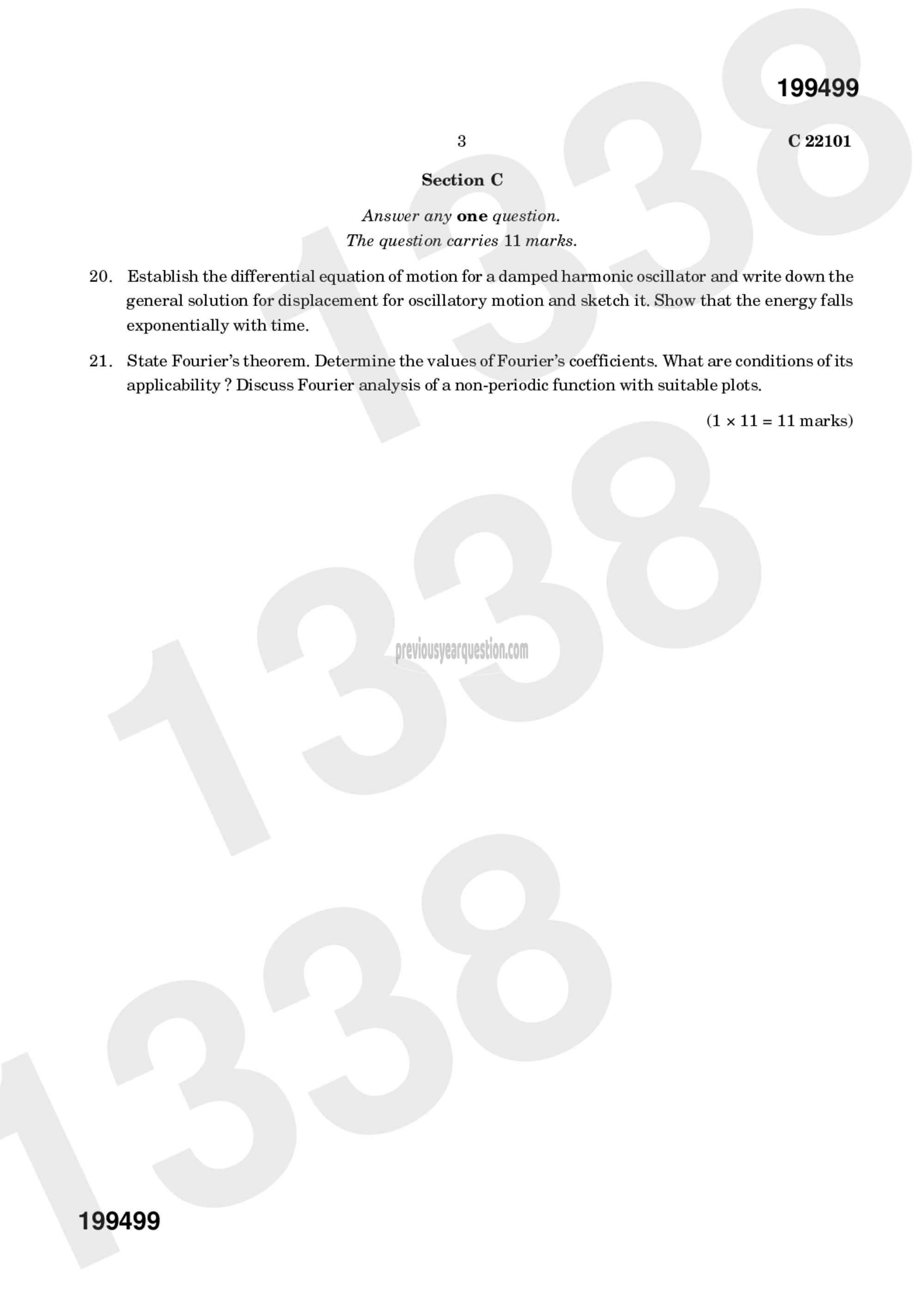 Question Paper - Mechanics II-3
