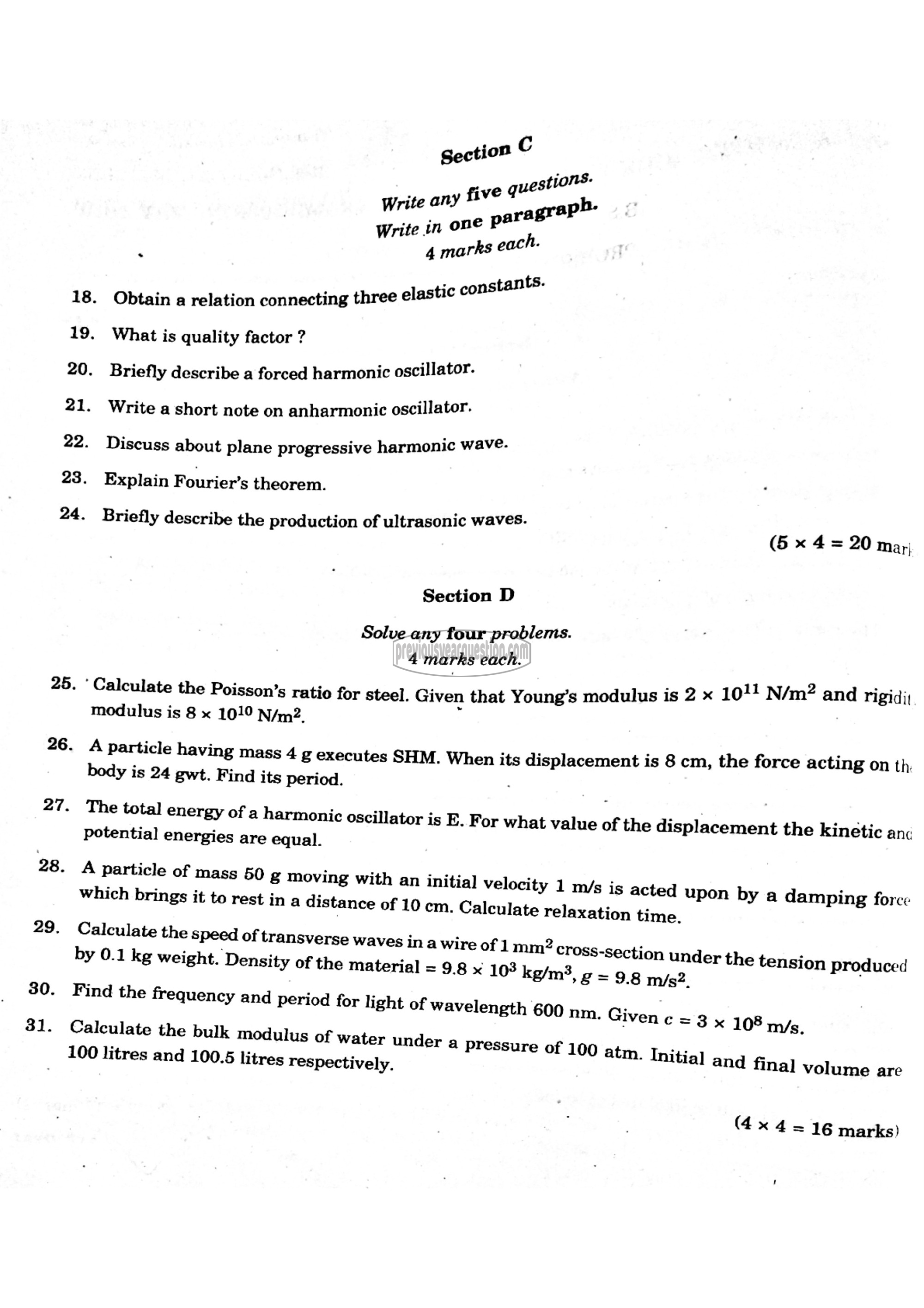 Question Paper - Mechanics II-2