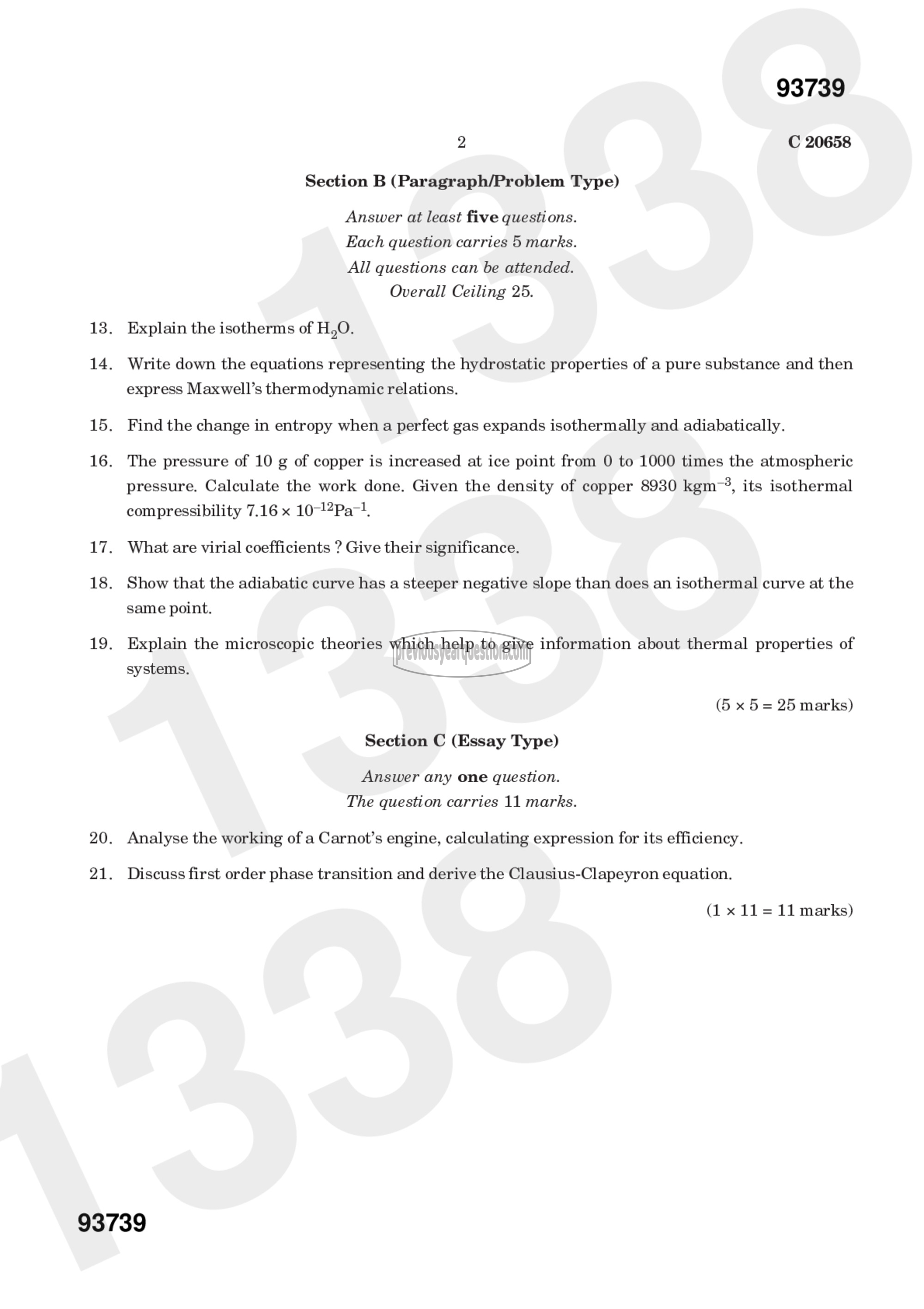 Question Paper - Thermodynamics-2